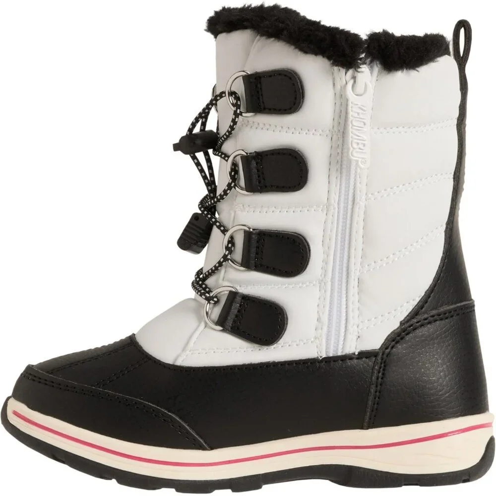 Alpine Mackenzie Unisex Waterproof Warm Winter Snow Boots Black White Sz 12 Tote
